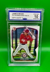 James Wood 2023 Bowman Draft #BD70 CCG Graded 10 Rookie Washington Nationals