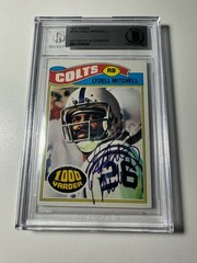 1977 Topps Lydell Mitchell IP Auto BGS Authentic Slabbed #370 Cowboys SP