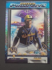 2025 Bowman Chrome Draft Prized Prospects Jesus Made Mojo Refractor Brewers