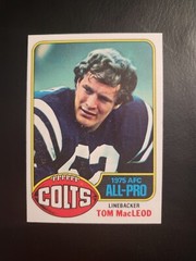 TOM MACLEOD 1976 TOPPS #440 AFC ALL-PRO COLTS LB