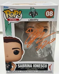 Sabrina Ionescu Signed Funko Pop WNBA New York Liberty #08 PC COA w/protector🏀
