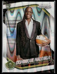 2025 Panini Prizm WNBA #144 Dominique Malonga White Seismic Prizms