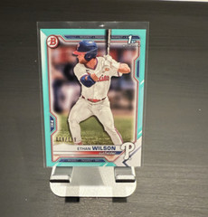 Ethan Wilson – 2021 Bowman Draft Lot – Autograph C21-EW, Refractors BDC-140 ++++