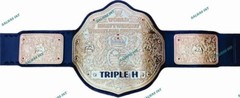 Big Gold Triple H World Heavyweight Championship Belt 2MM Brass Adult Size