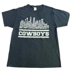 Fruit Of The Loom Dallas Cowboys Players DownTown Graphic Black T-Shirt Size L