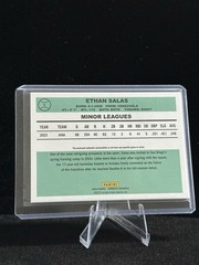 2024 Panini Donruss – Retro 1984 Materials Ethan Salas #6 Orange Cracked Ice