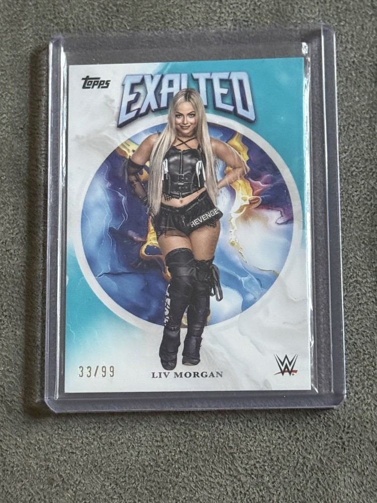 2025 Topps Exalted WWE – #24 Liv Morgan Aqua /99