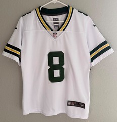 NEW YOUTH X-LARGE Green Bay Packers Josh Jacobs #8 White Stitched XL Jersey KIDS