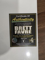 Brett Favre Autographed Signed 13×18 w/ McCarthy Favre COA Green Bay Packers