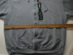 Vintage UAB Blazers Birmingham JanSport Zip Up 2XL XXL Hoodie Gray Grey