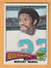 Mercury Morris Miami Dolphins 1975 Topps #475 West Texas State