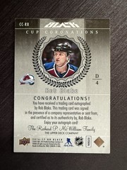 Upper Deck 2016-17 UD Black Cup Coronations Auto Rob Blake Avalanche #CC-RB /99