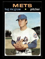 1971 Topps #618 Tug McGraw Mets EX-MT+ *9s