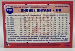 2026 Topps 75 Years Shohei Ohtani Silver Crackle #91B2-1 Los Angeles Dodgers SSP