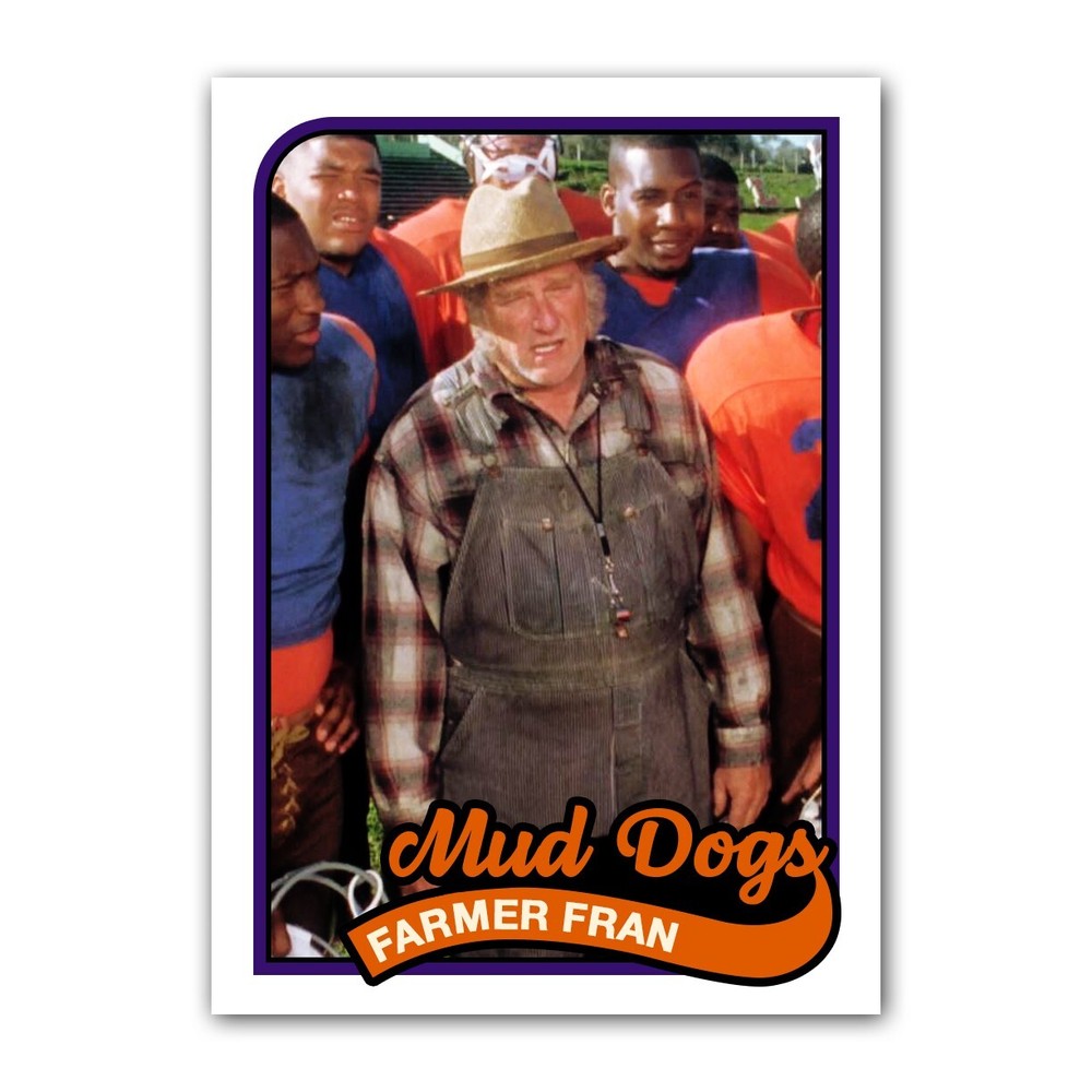 Farmer Fran The Waterboy Trading Card Reprint Bobby Boucher Mud Dogs 1989 Style