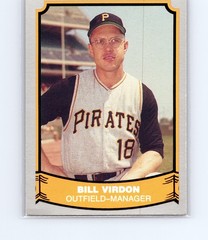 1988 Pacific Baseball Legends Bill Virdon Pittsburgh Pirates #49