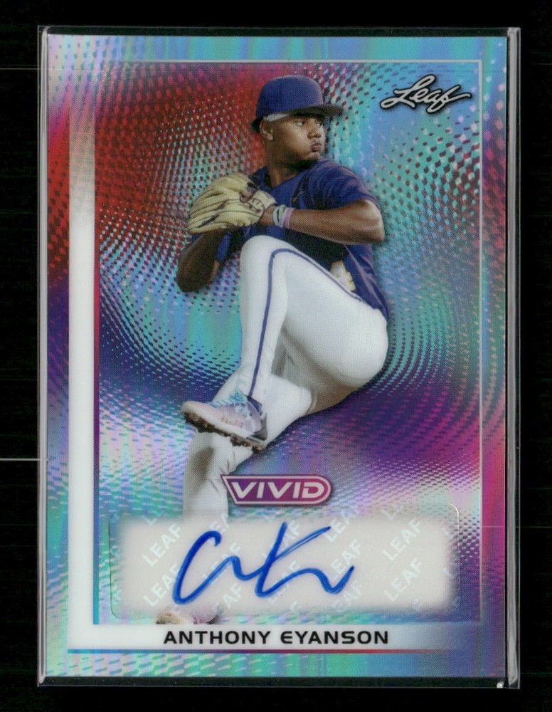 2026 Leaf Vivid Anthony Eyanson Auto Prismatic Teal #/35 #BA-AE1