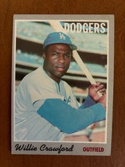 1970 Topps Baseball Card #34 Willie Crawford Los Angeles Dodgers
