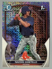 2023 Bowman Draft Chrome Nazzan Zanetello 1st Asia Refractor Mojo #BDC-3 Rare!