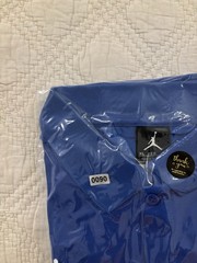 SMU Mustangs Air Jordan Dri Fit Mens XL Polo Shirt Blue Short Sleeve Preppy