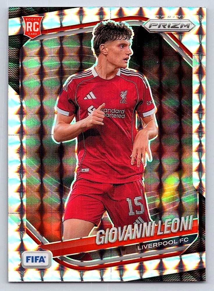 2025-26 Panini Prizm FIFA #95 Giovanni Leoni Silver Prizms