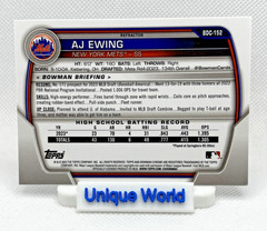 2023 Bowman Draft – Chrome AJ Ewing #BDC-152 Refractor (1st) New York Mets
