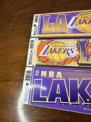 3 Vintage WinCraft Los Angeles Lakers Bumper Sticker – NBA Sports Memorabilia!