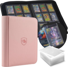 Top Loader Binder 9 Pocket, Holds 360 Toploaders, 100 Toploaders INCLUDED | Topl