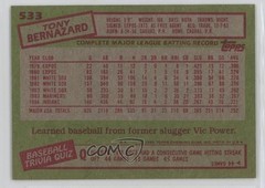 1985 Topps Tony Bernazard #533 1g62