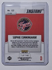 Sophie Cunningham – 2025 Panini Instant WNBA #123 Indiana Fever