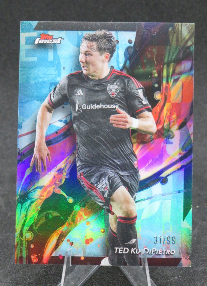 2024 Topps Finest Ted Ku-DiPietro Aqua Refractor /99 #73 D.C. United MLS