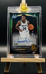 2025-26 1st Bowman Chrome University Tounde Yessoufou Auto Reptilian Green /99