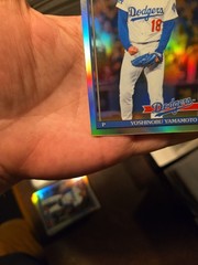 2026 Topps Chrome Yoshinobu Yamamoto 75 Years Of Baseball Refractor LA Dodgers