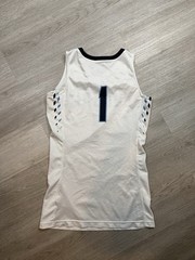 Nike white & navy blue basketball jersey &lsquo;COUGARS size small women’s