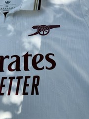 adidas Arsenal Soccer Jersey 2XL White/Burgundy/Gold Emirates Fly Better