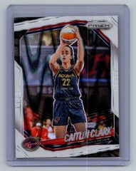 2025 Panini Prizm WNBA #22 Caitlin Clark White Seismic Prizms