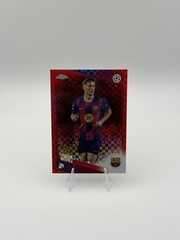 #132 Gavi 2025-26 Topps Chrome UEFA Club Competitions – Red X-Fractor #/5