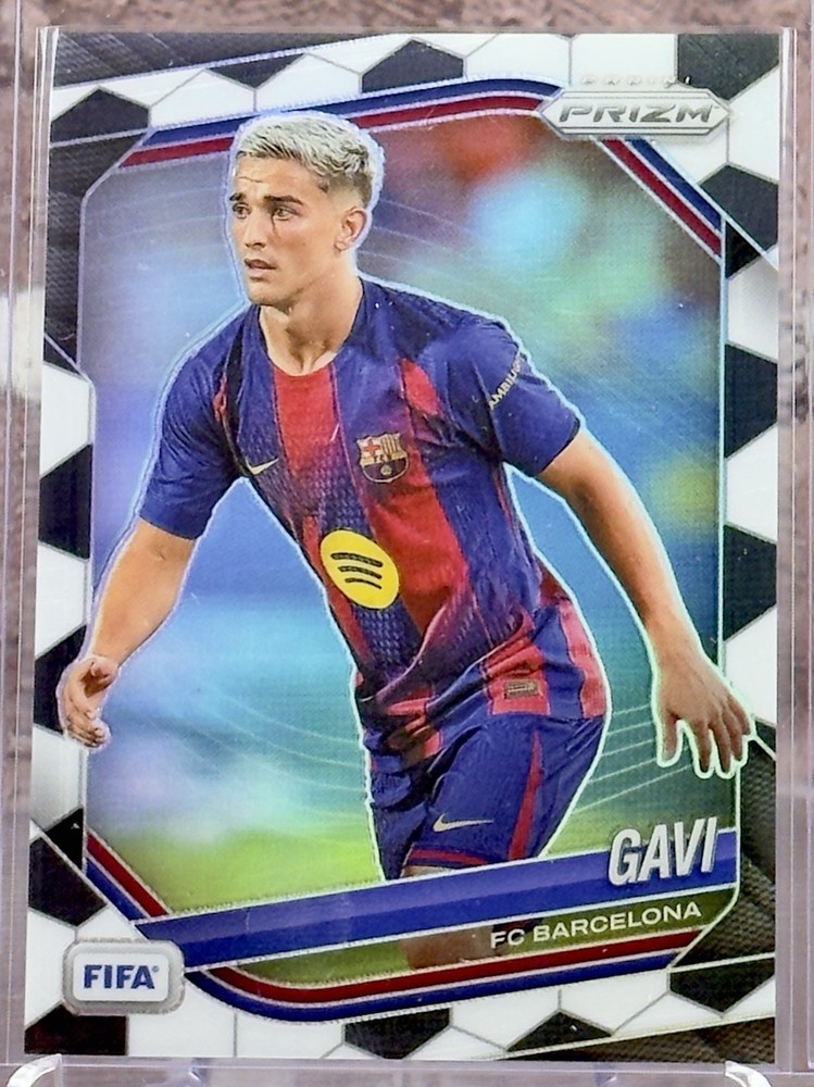 2025-26 Panini Prizm FIFA Soccer Gavi #247 Soccer Ball Prizm FC Barcelona