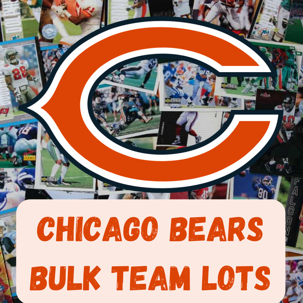 Chicago Bears Bulk Team Lots – Stars, HOF, Rookies, from 1980 to present day