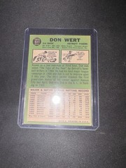 1967 Topps – Don Wert #511 Small Crease