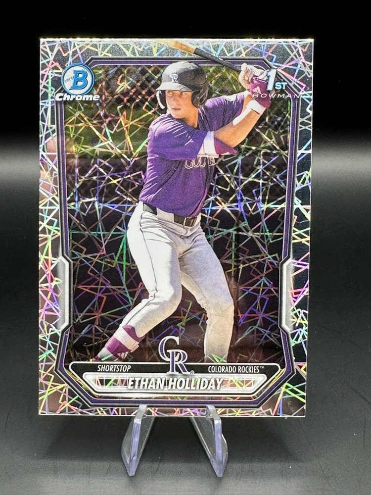 Ethan Holliday Rockies Bowman 1st Laser Refractor – 2026 Bowman Baseball
