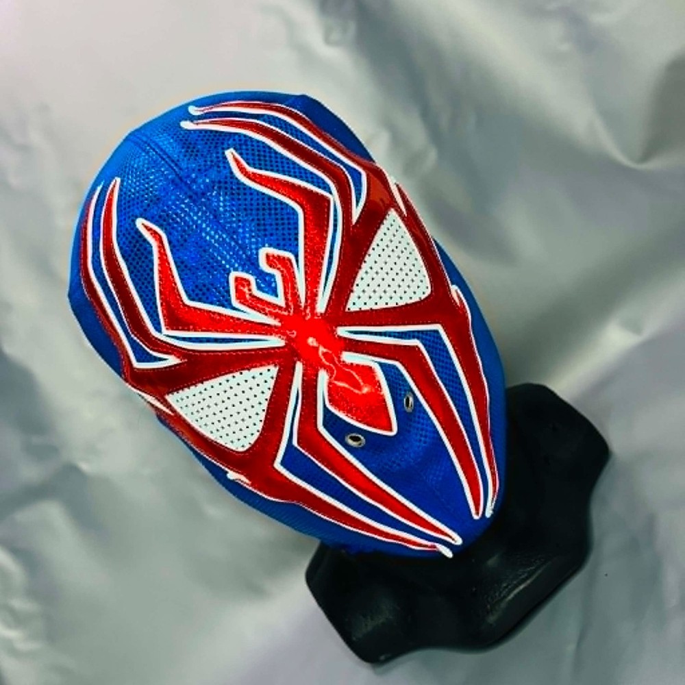 Toxic Spider Semi Professional Lucha Libre Wrestling Luchador Costume Mask Blue