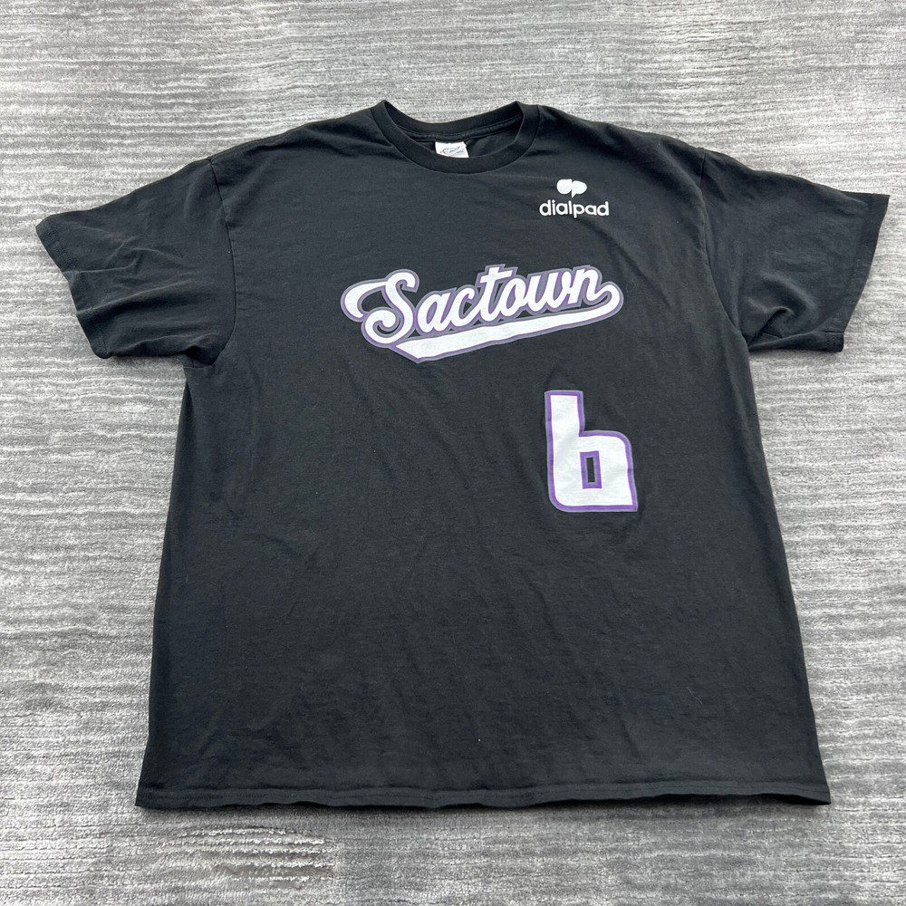 Sacramento Kings Shirt Size XL Sactown 6 Sixth Man Fans NBA Tee Black