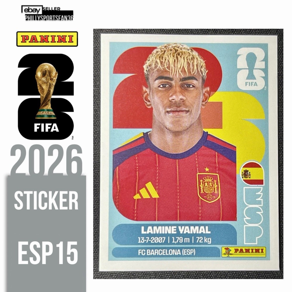 2026 Panini FIFA World Cup Sticker Lamine Yamal ESP 15