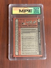 1980 Topps Burger King Nolan Ryan HOF card #9 graded 7.5 by MPE