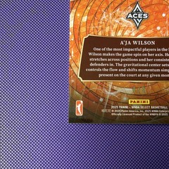 Panini 2025 Select WNBA En Fuego A&rsquo;ja Wilson #14 Black Pandora Prizm /8