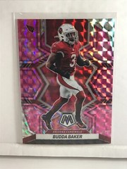Budda Baker NFL Teenymates 1&Prime; Figure with 2022 Mosaic CAMO PINK MOSAIC Prizm #5
