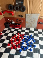 40 1/10 Trafic cones for rc cars 20 Red 20 Blue