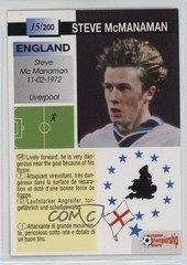 1996 Plascot European Championship Stars Steve McManaman #15 0cp0