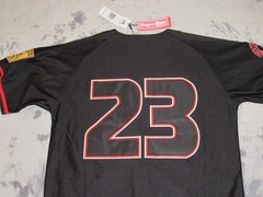 Birmingham Black Barons #23 Negro League Stitched Jersey Headgear NWT $125 L